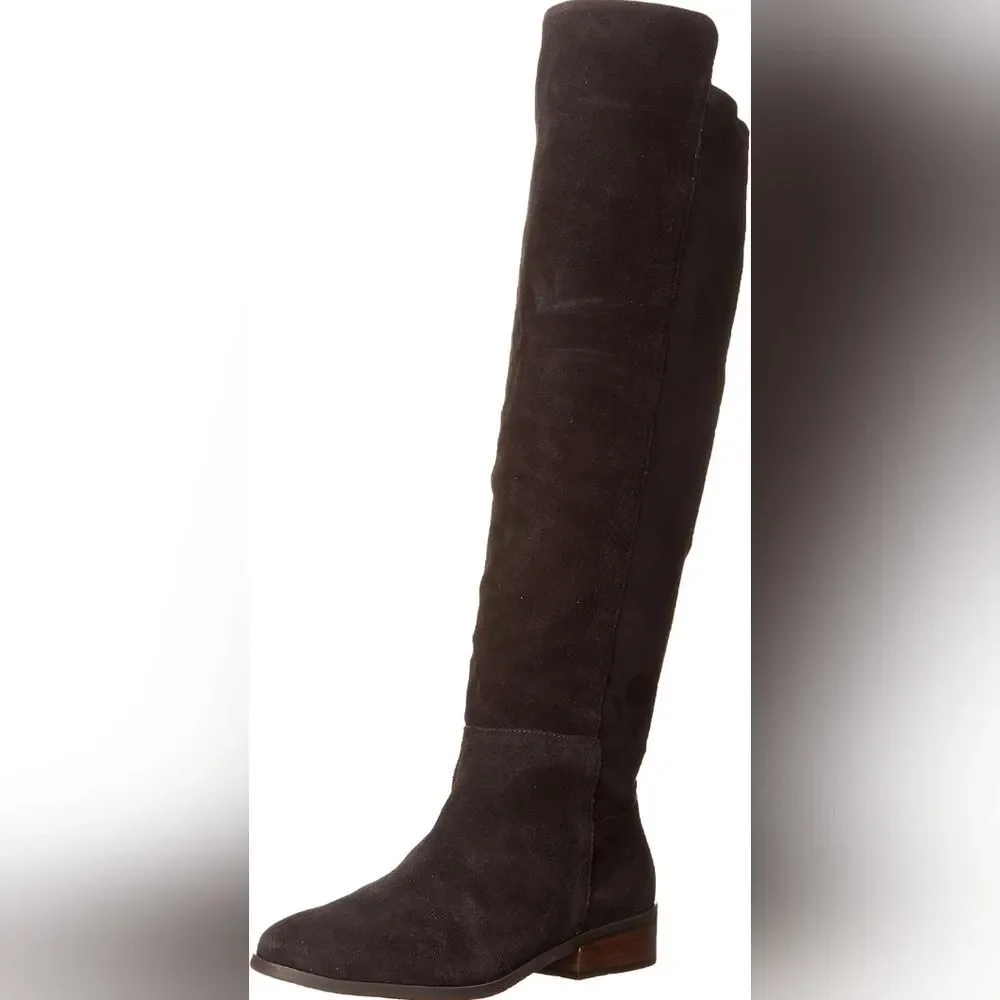 womans tall soft leather dark Academia Scholarly knee-high western classy grunge